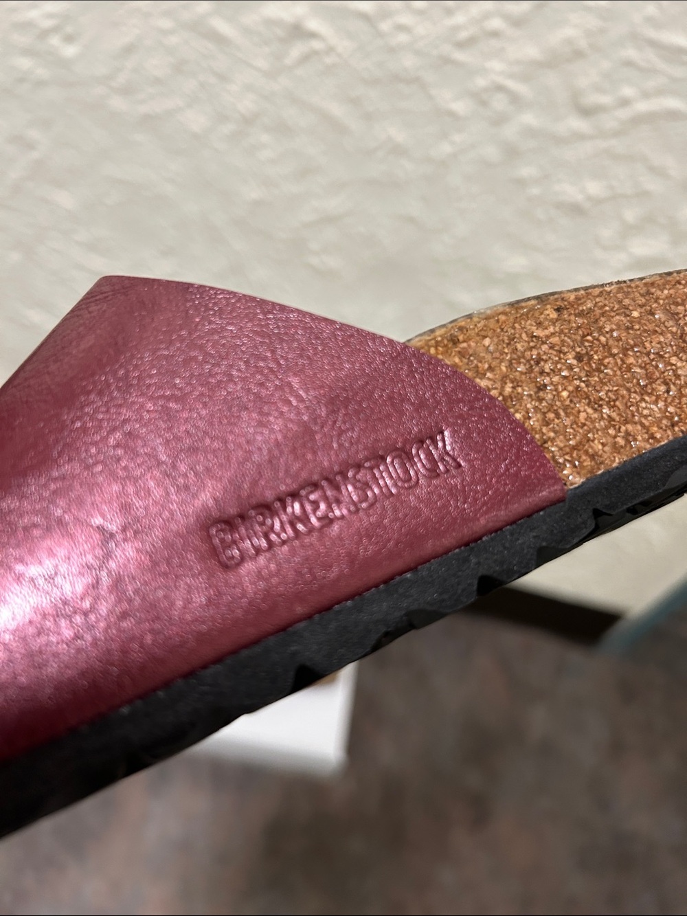 Birkenstock Catalina Grace Metallic Wine Big Buckle Sandals BRAND NEW BOX Size 9 - Picture 10 of 16